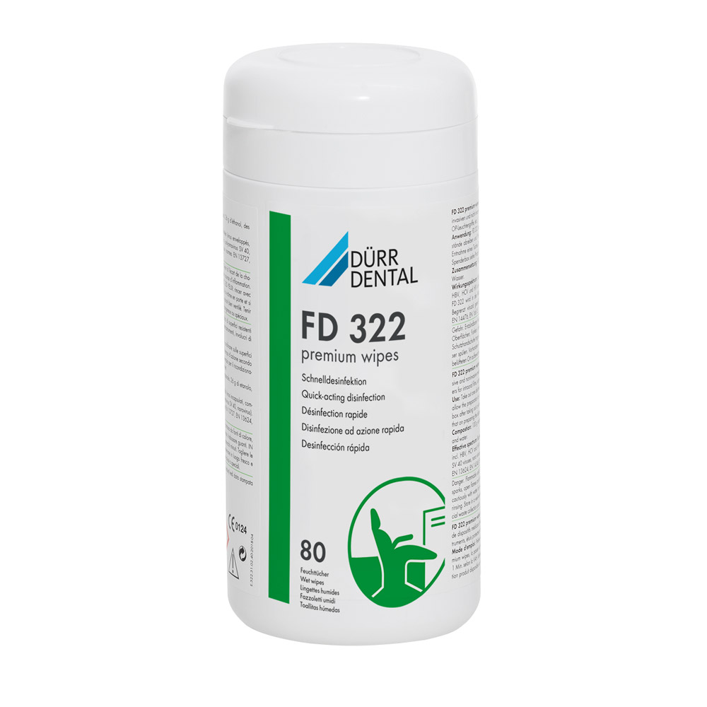 FD 322 premium wipes, 80 stk. dåse