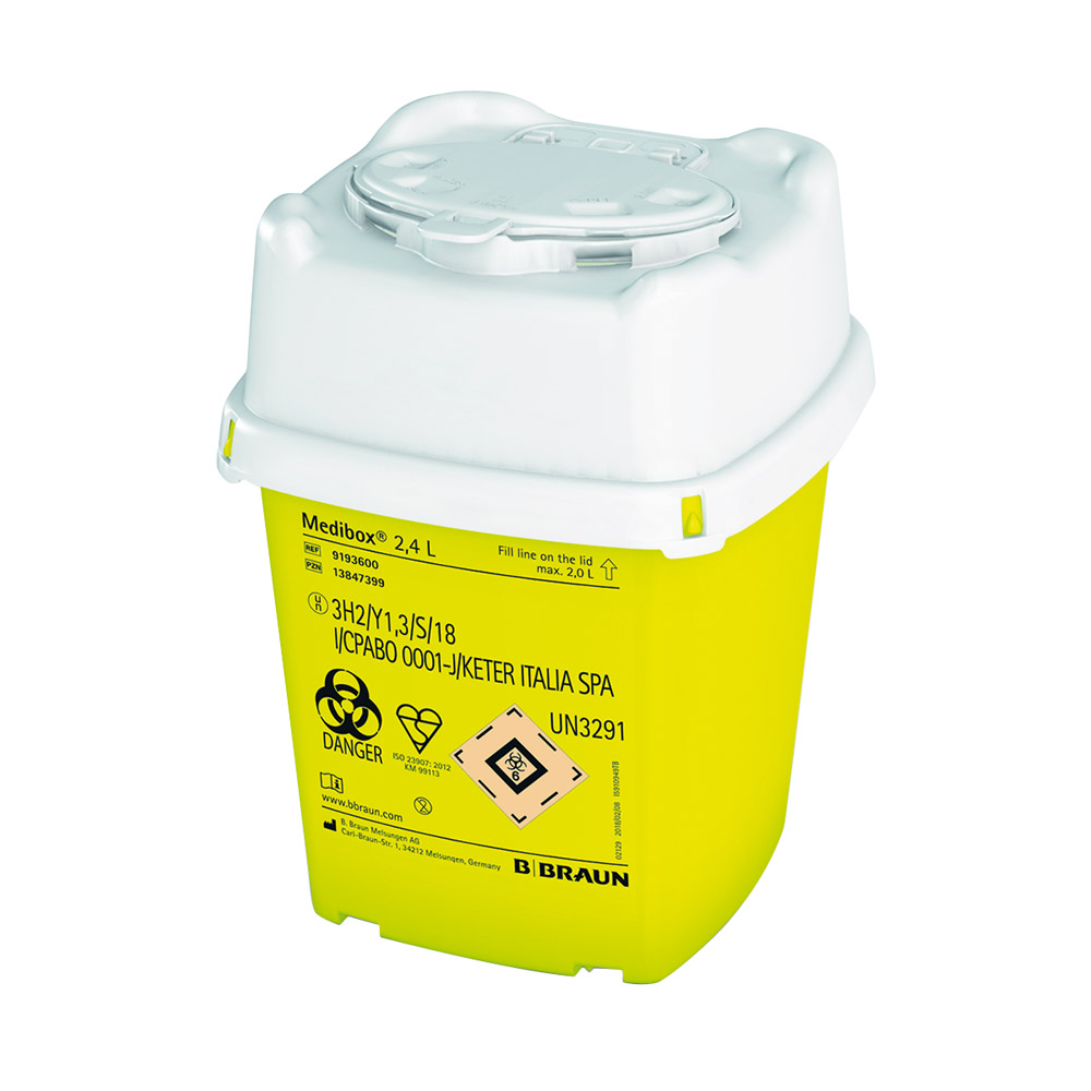 Medibox kanylesamler, 2,4 liter, stk.