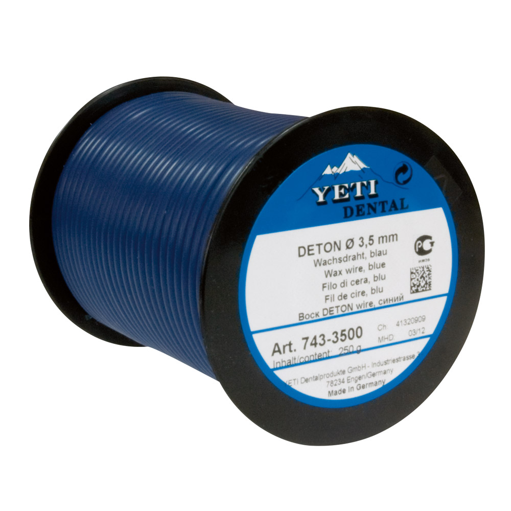 Deton voks tråd 2,5 mm blå, 250 g