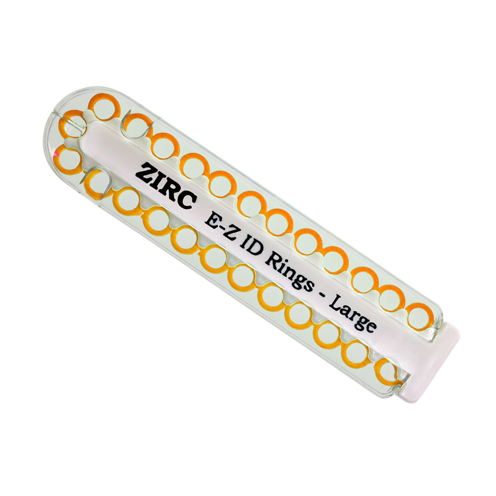 EZ-ID markeringsringe store neonorange, 25 stk.