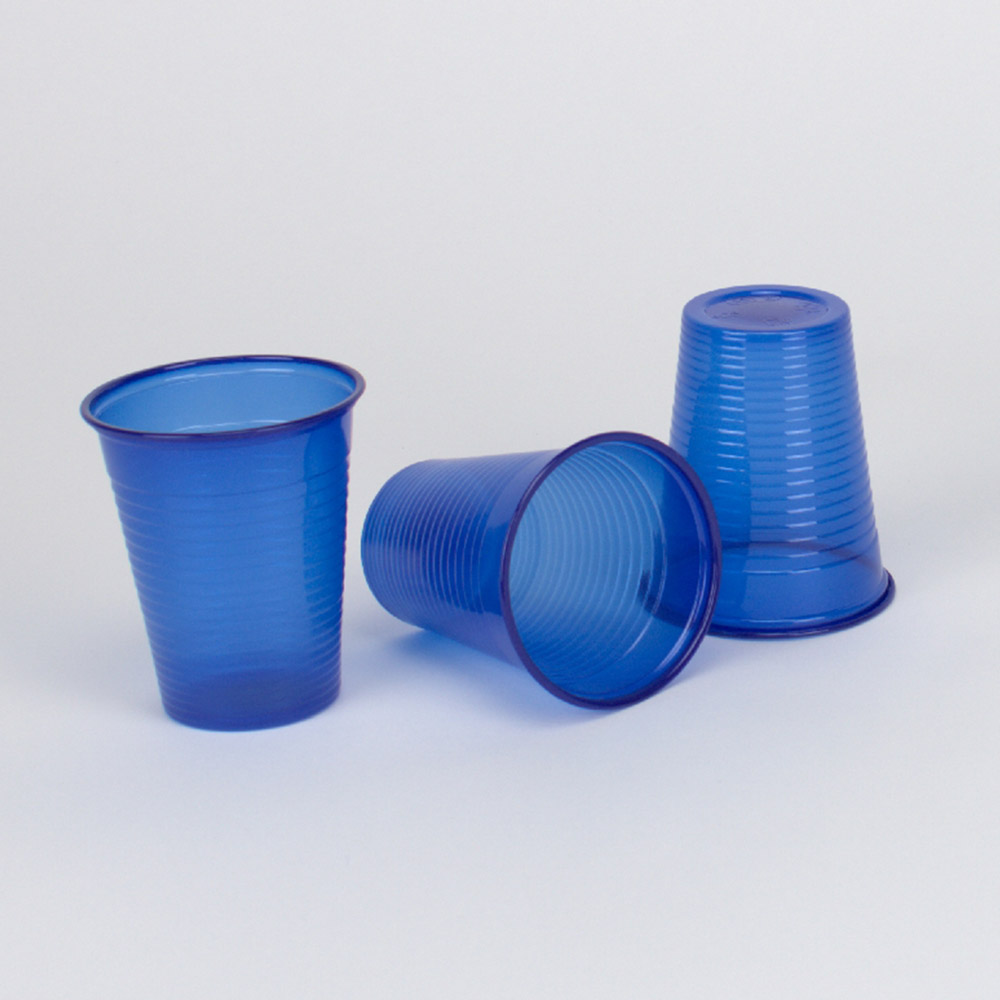 Mundskyllekrus PP 180 ml blå, 3000 stk.