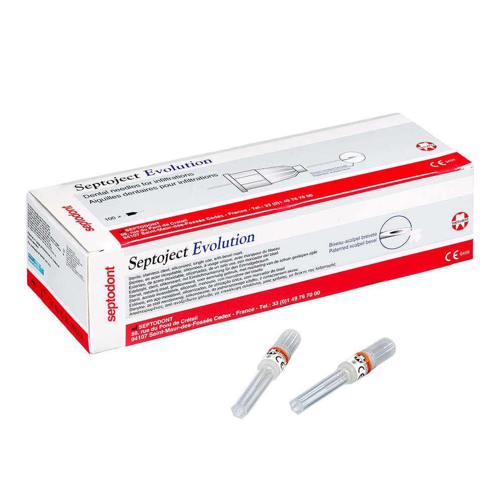 Septoject Evolution G27 kort 0,4 x 25 mm, 100 stk.