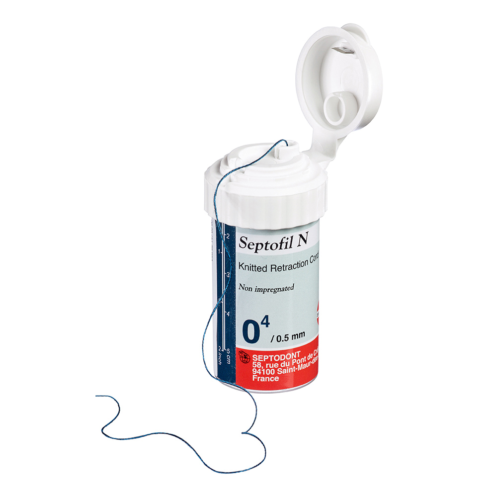 Septofil N 04 ekstra tynd 0,50 mm mørkeblå, flaske