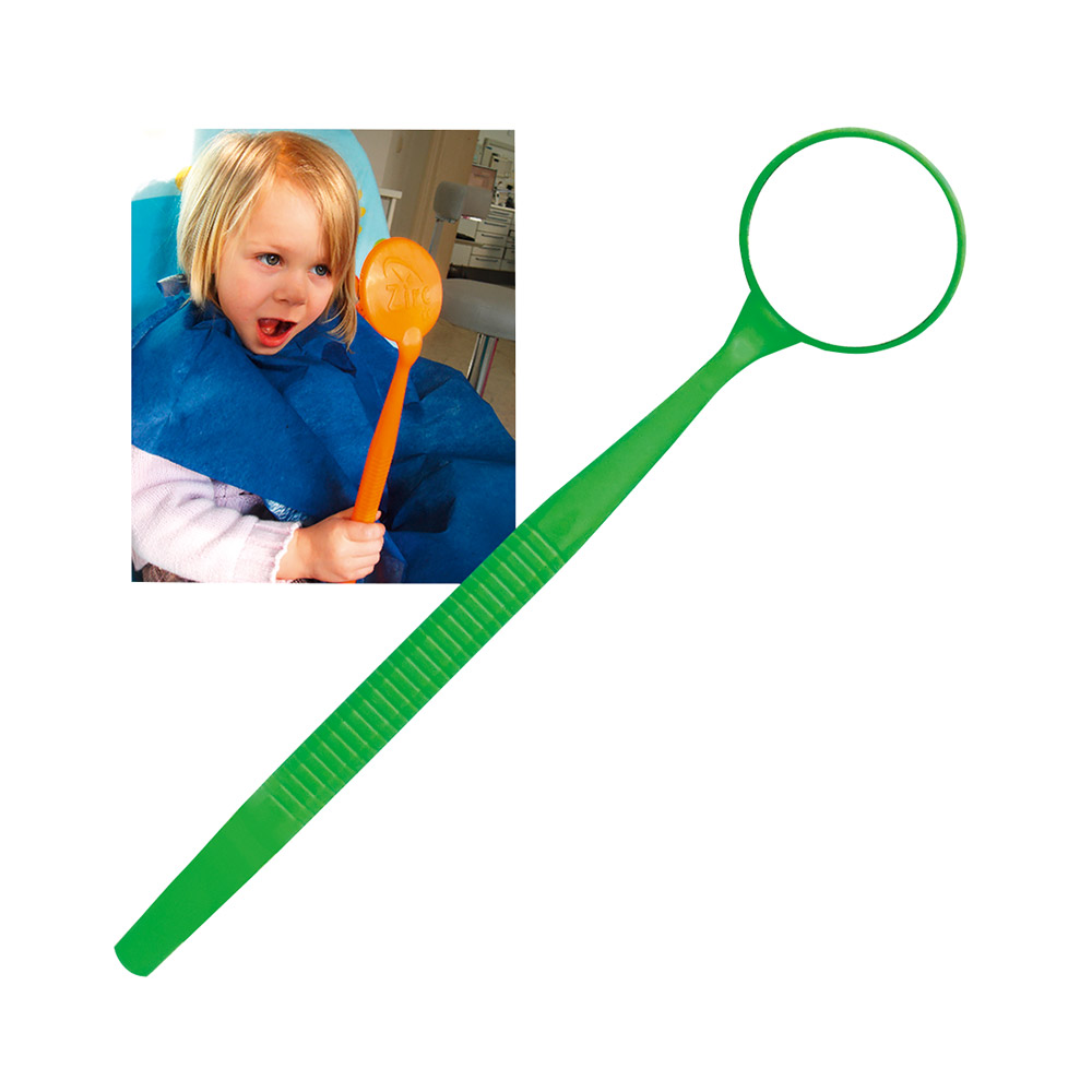 Mundspejl Mega Mirror ø 6,35 cm neongrøn, stk.
