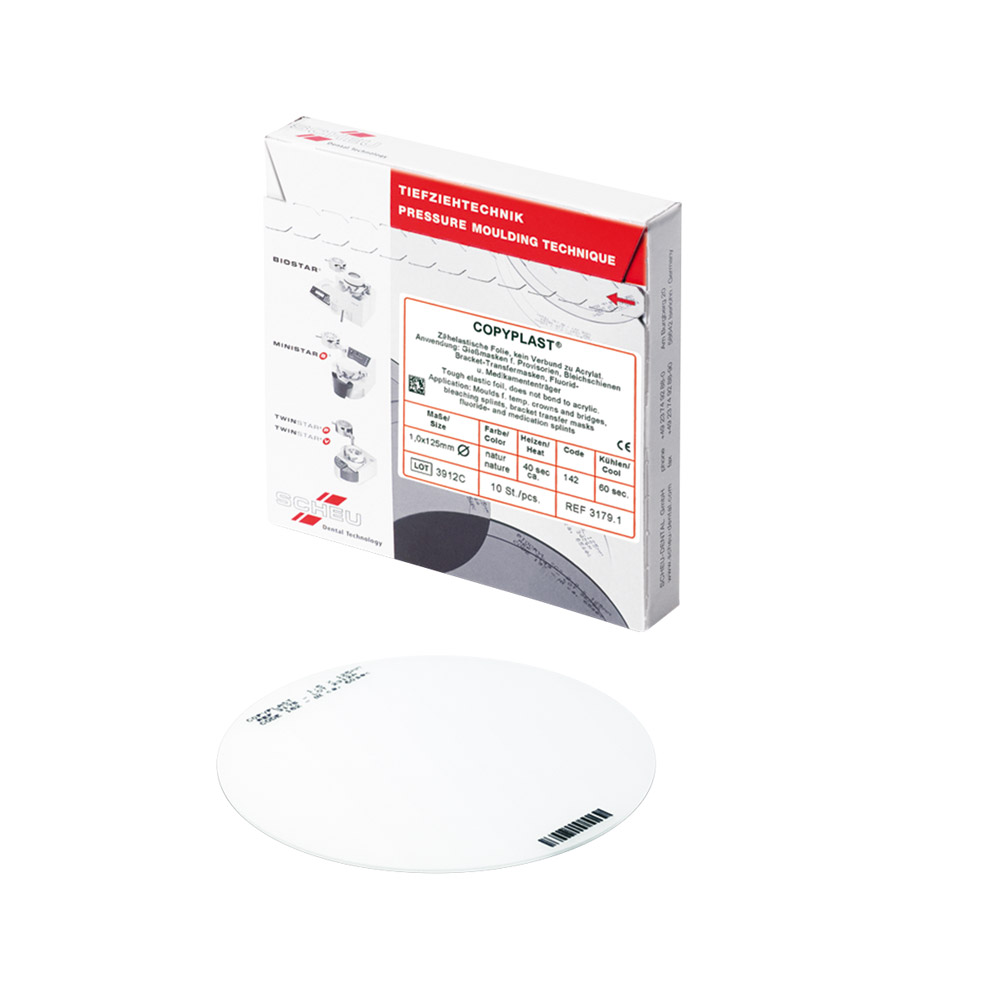 Copyplast 0,75 x 125 mm rund, 100 stykker