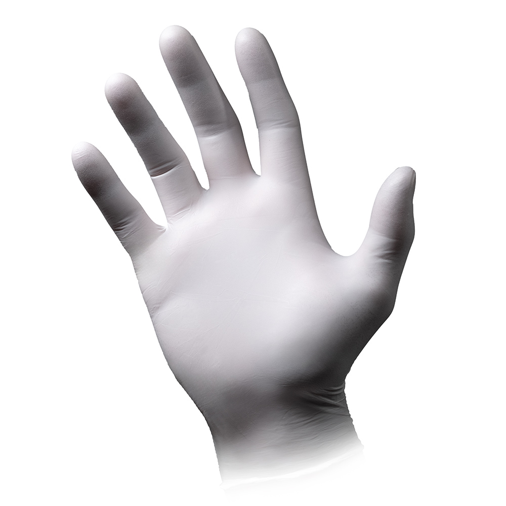 PLULINE NITRIL TOUCH hvid M, 100 stk.