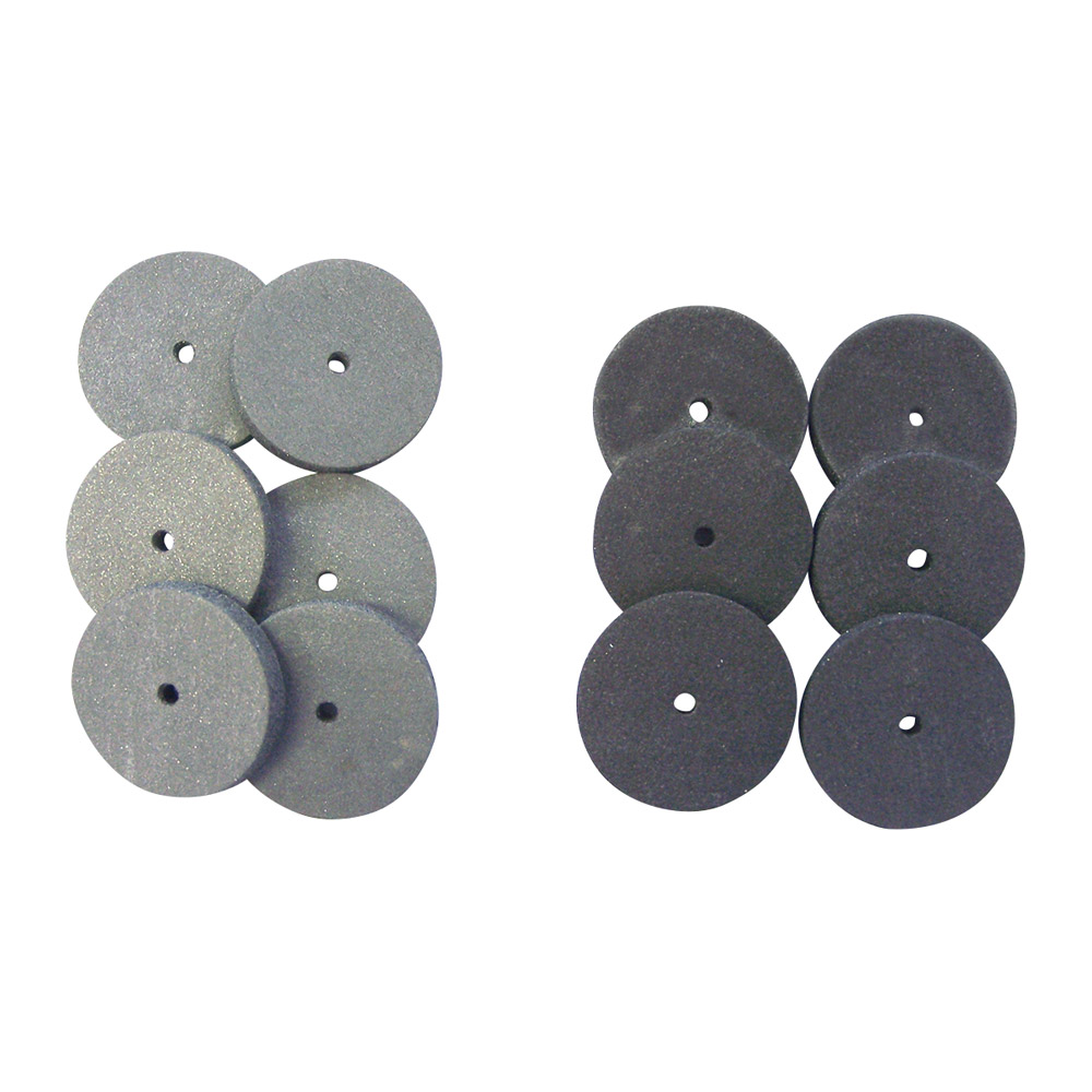 Dedeco gummipolerhjul sort 22 mm, 100 stk.