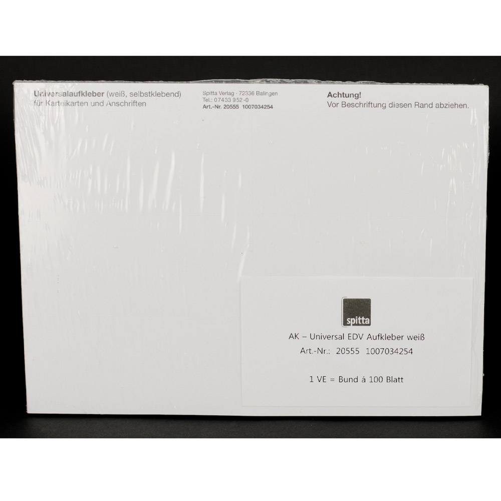Adresseetiketter 555 hvide, 100 stykker