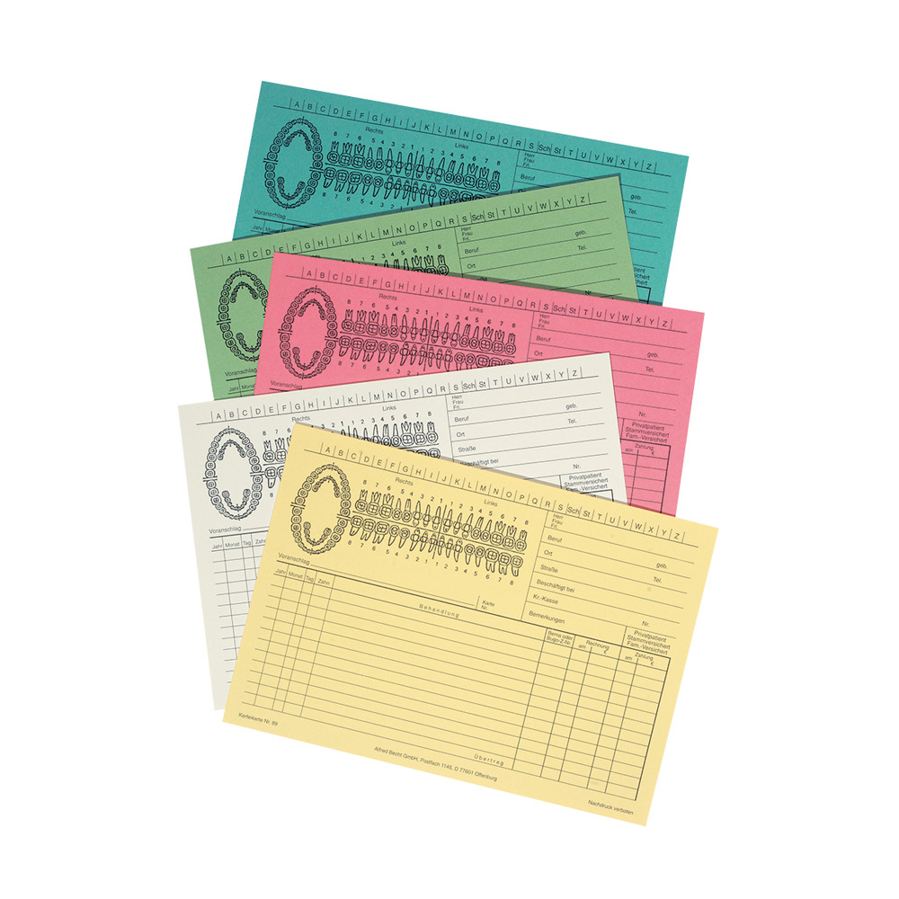 Kort 89 DIN A5 hvid, 100 stk.