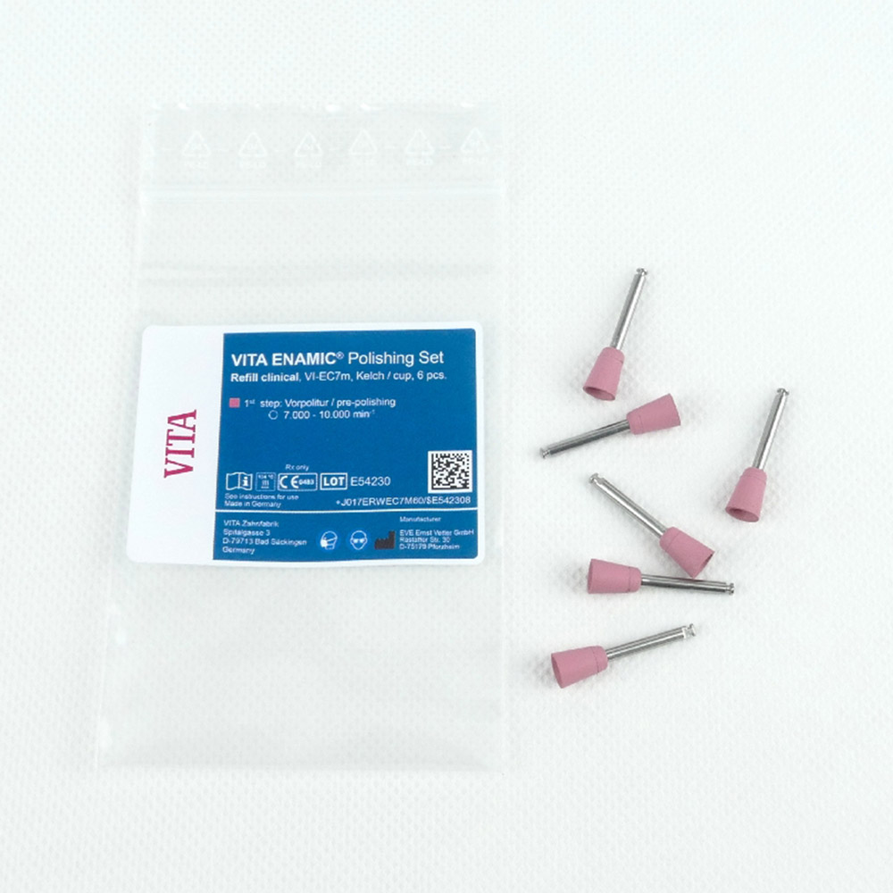 Poleringsinstrument Kelch EC7M pink, 6 stk.