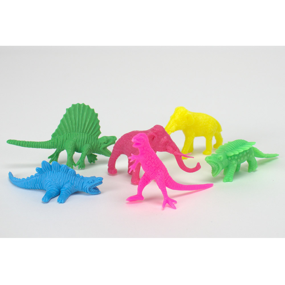 Urverdensdyr dinosaurer hård plastik, 50 stk.