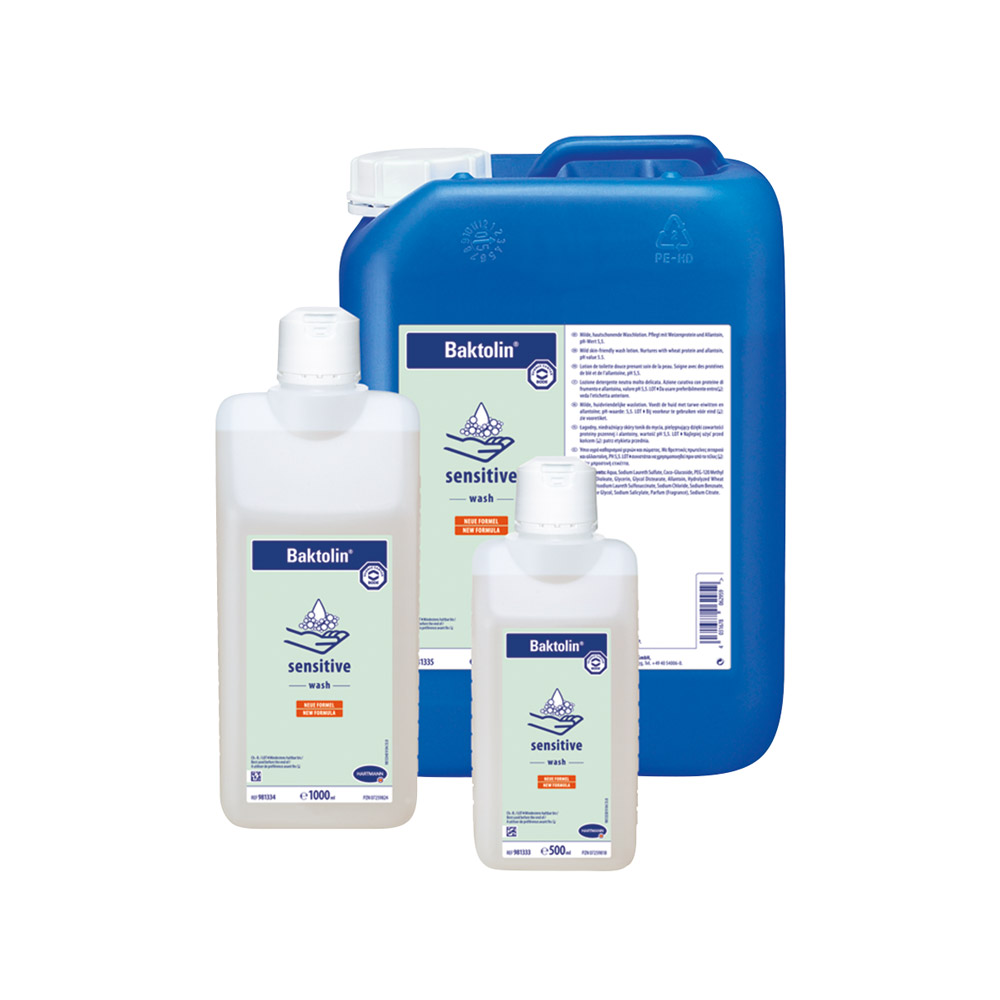 Baktolin Sensitive Vaskelotion, 500 ml flaske