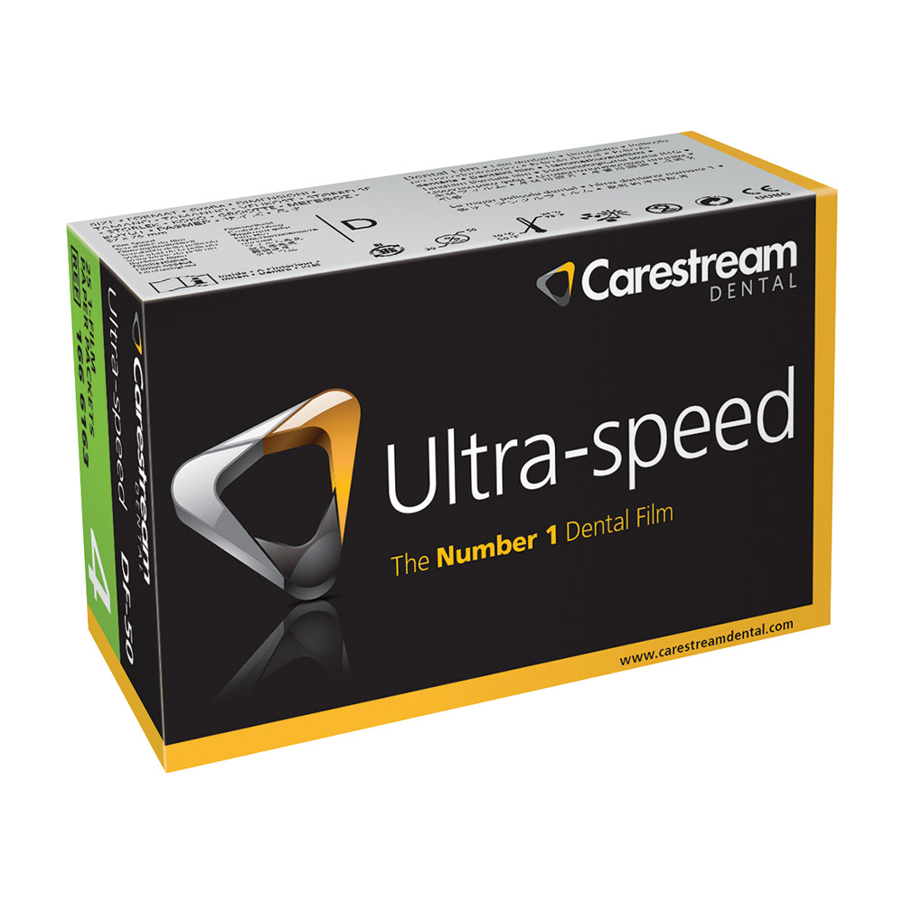 Ultra speed DF 50 5,7 x 7,6 cm, pakke med 25 enkeltfilm