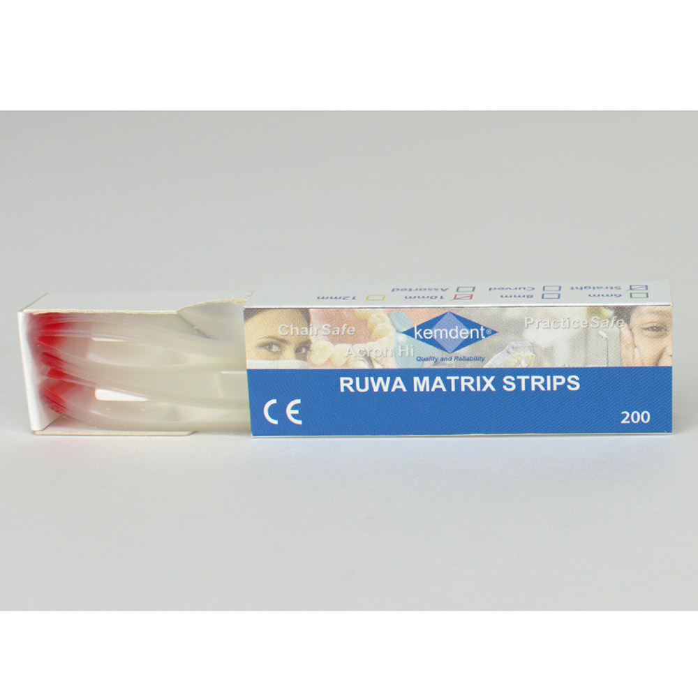 Ruwa Matrixstrimler 10 mm lige, 200 stk.
