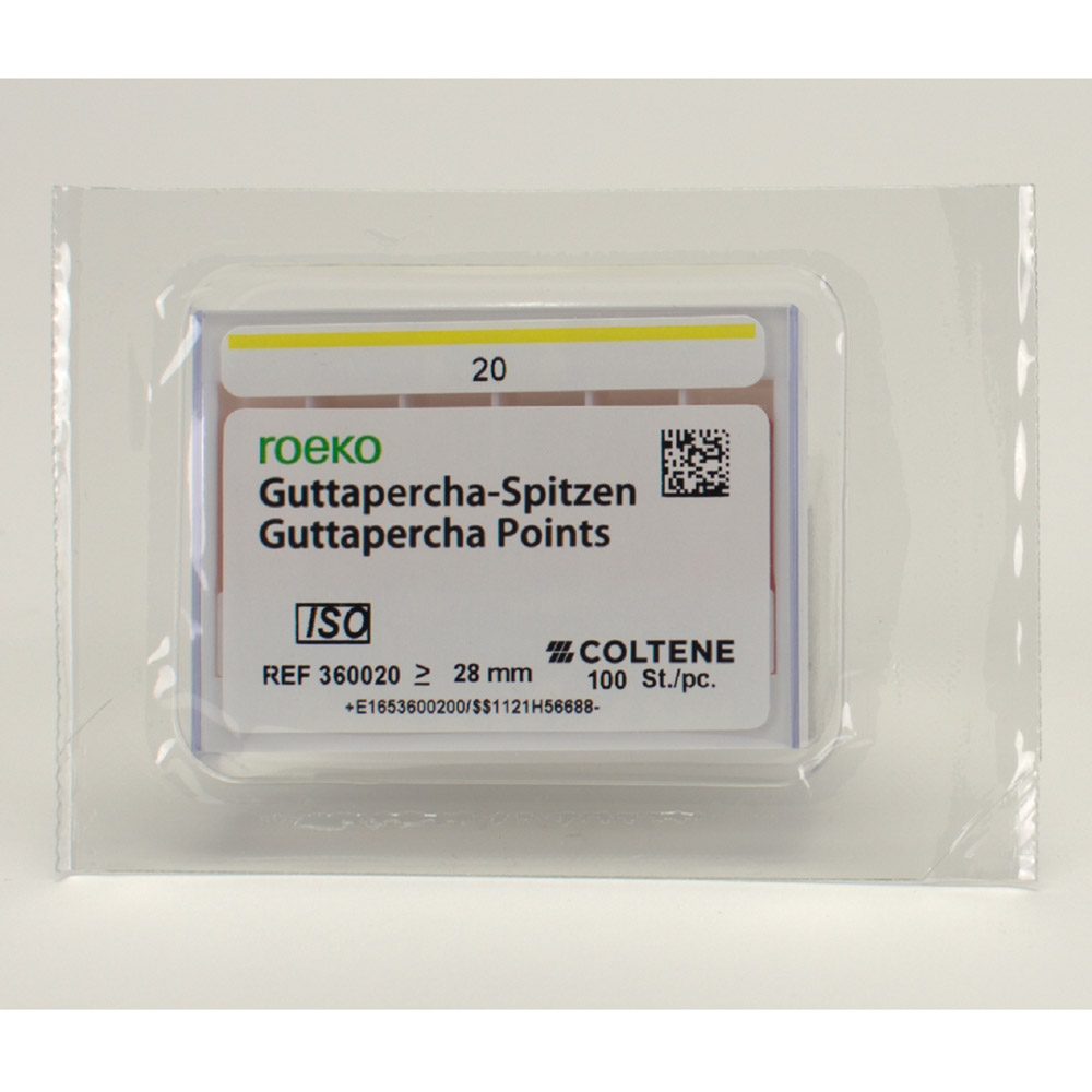 Guttaperchapidser pink 20, 100 stk.