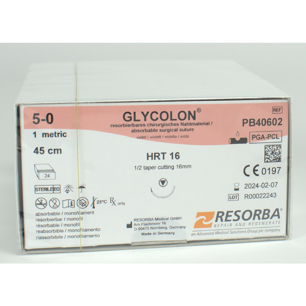 Glycolon violet 5/0 HRT16, 24 stk.