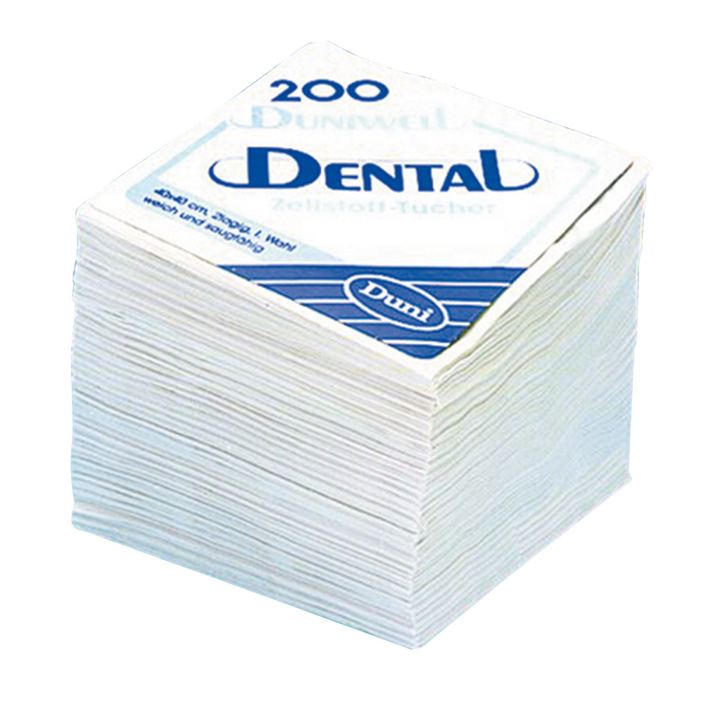 Duni Serviet 40 x 40 cm hvid 3-lags, 250 stk.