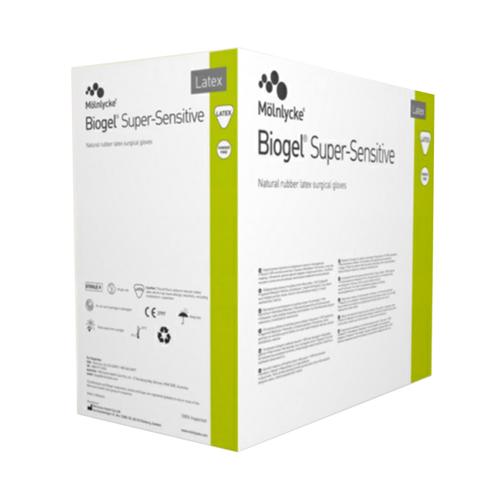 Biogel Super-Sensitive handske steril str. 8, 50 stk.