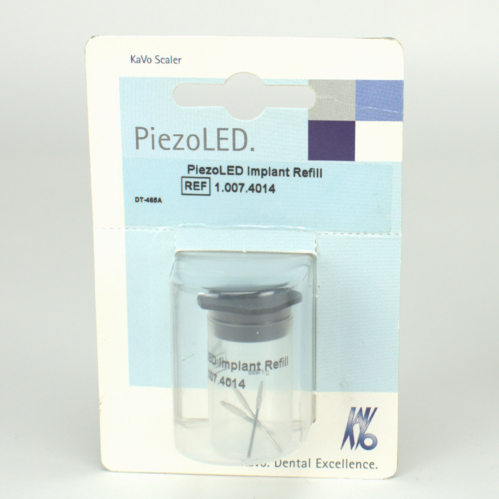 Piezo-implantat påfyldningsspids, sæt