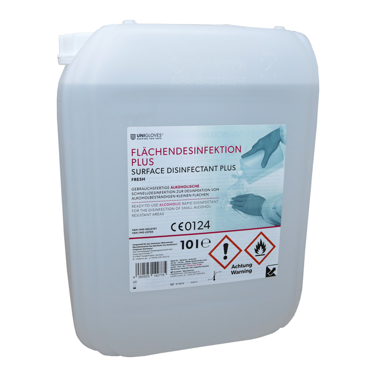 Unigloves Overfladedesinfektion PLUS fresh, 10 L
