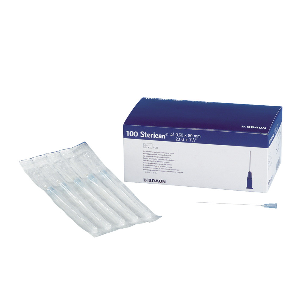 Sterican engangskanyler 0,60 x 80 G23, 100 stk.
