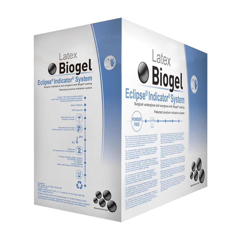 Biogel Eclipse indikatorhandsker sterile str. 6, 25 x 2 par