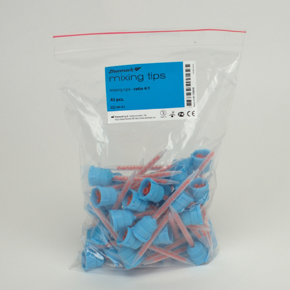 Blandingskanyler lyseblå, 50 stk.