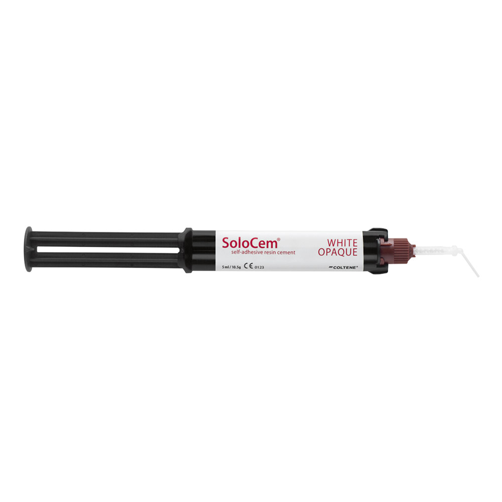 Solocem hvid Uigennemsigtig, 5 ml sprøjte