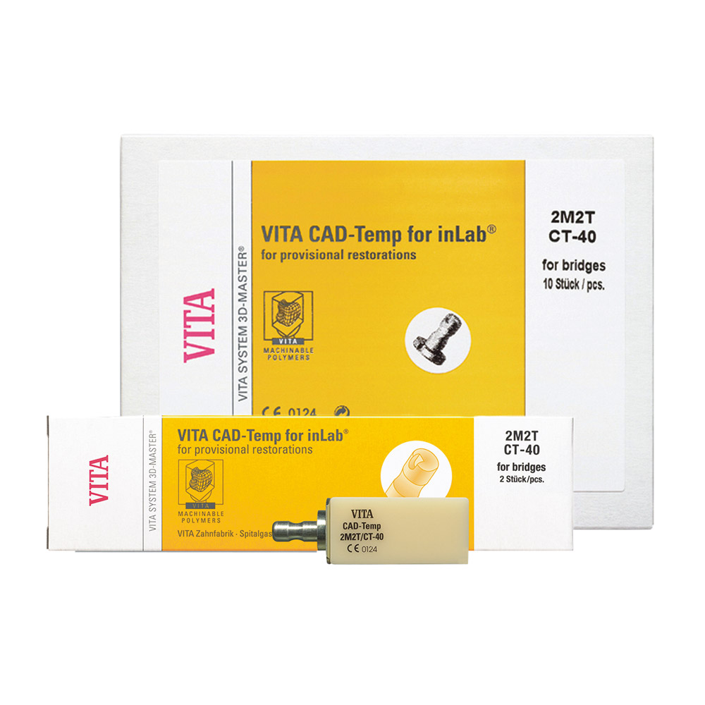 Vita CAD-Temp Monocolor 3M2T CT-40, 10 stk.