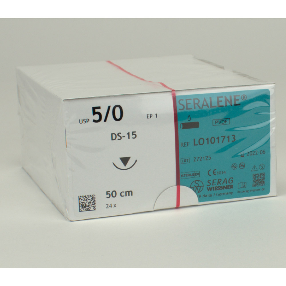 Seralene blå USP 5/0 DS-15, 24 stk.