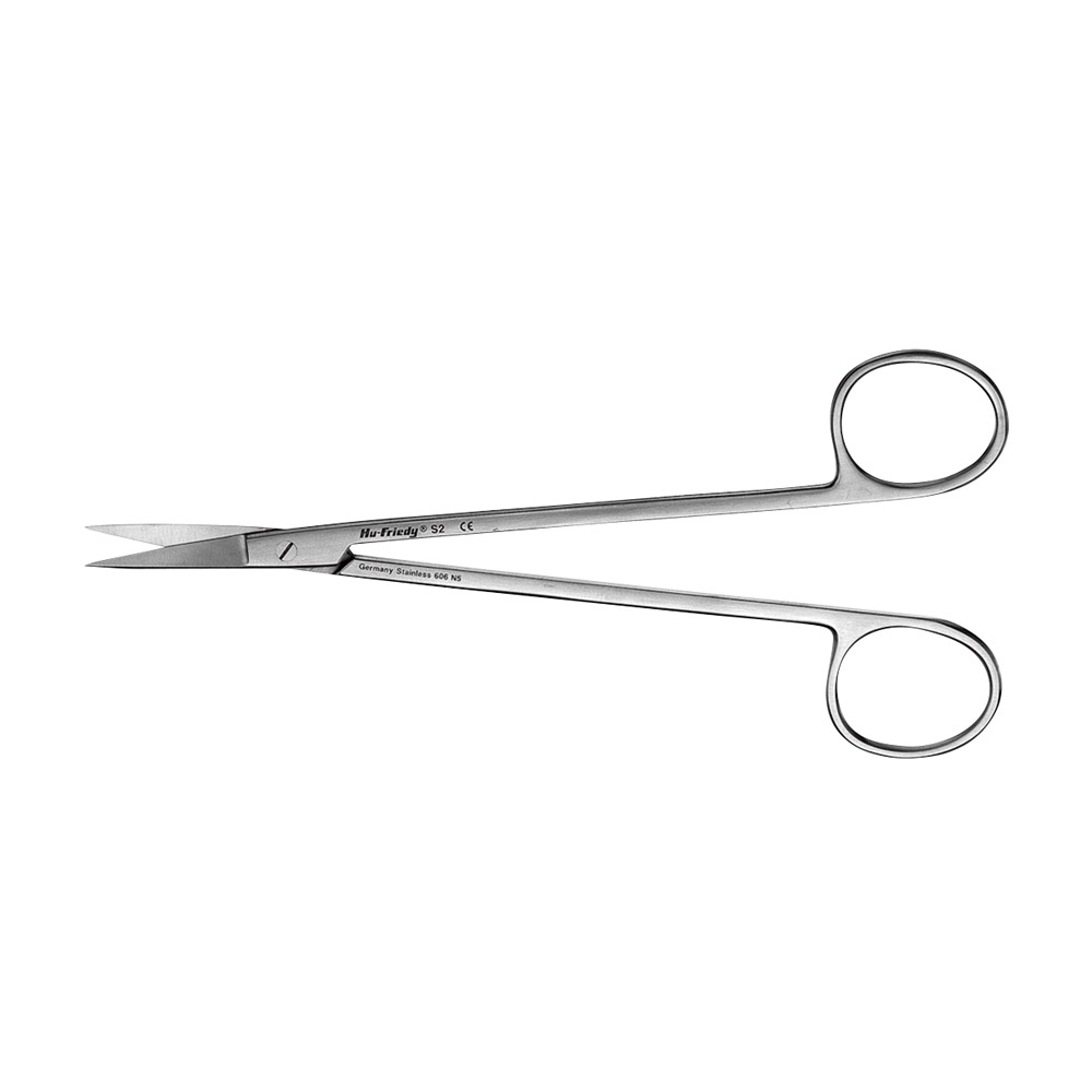 Kelly saks 2 16,0 cm lige spids takkede, stk.