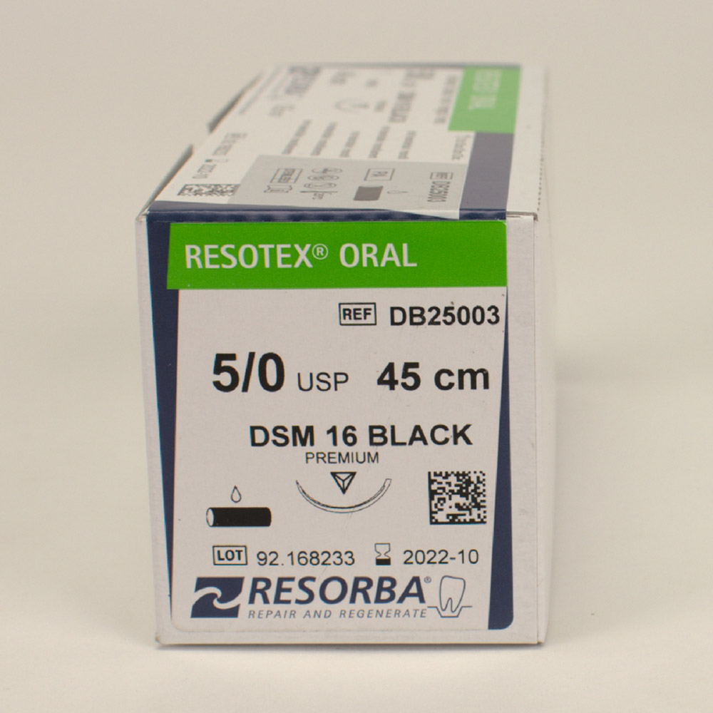 Resotex Oral DSM13 6/0 45 cm, 12 stk.