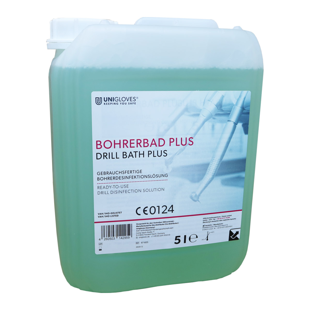 Unigloves boremiddel, 5 L dunk