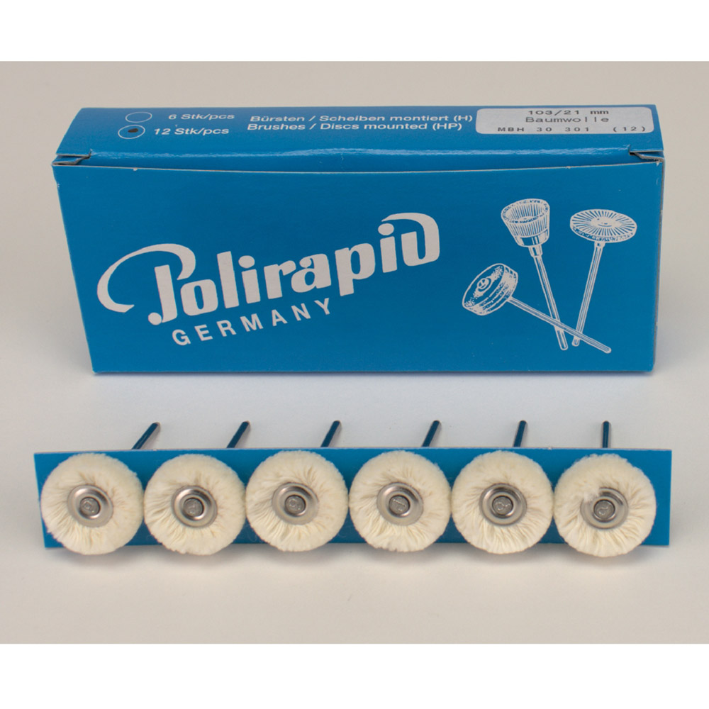 ZR børste Hst bomuld ø21 mm, 12 stk.