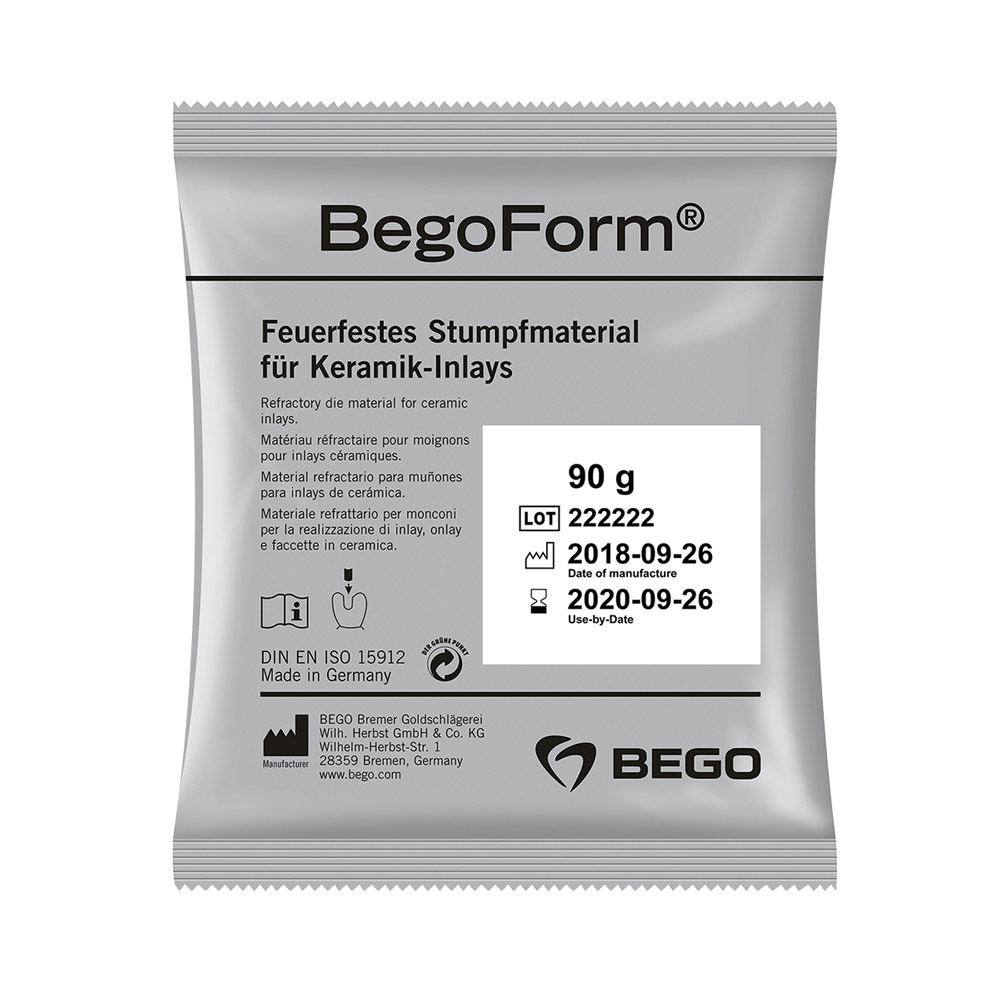 Begoform Stumpemateriale 40 x 30 g, 1,2 kg