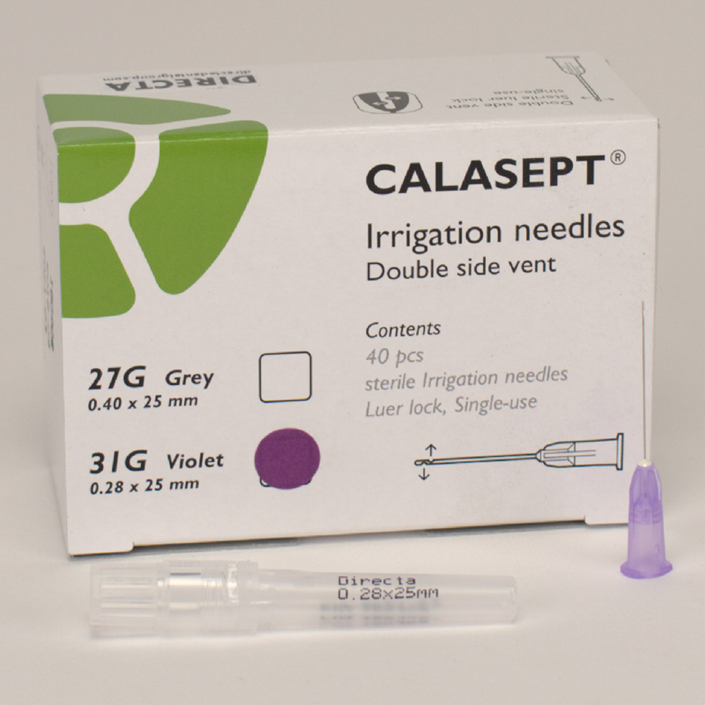 Calasept skyllekanule 31G violet, 25 stk.