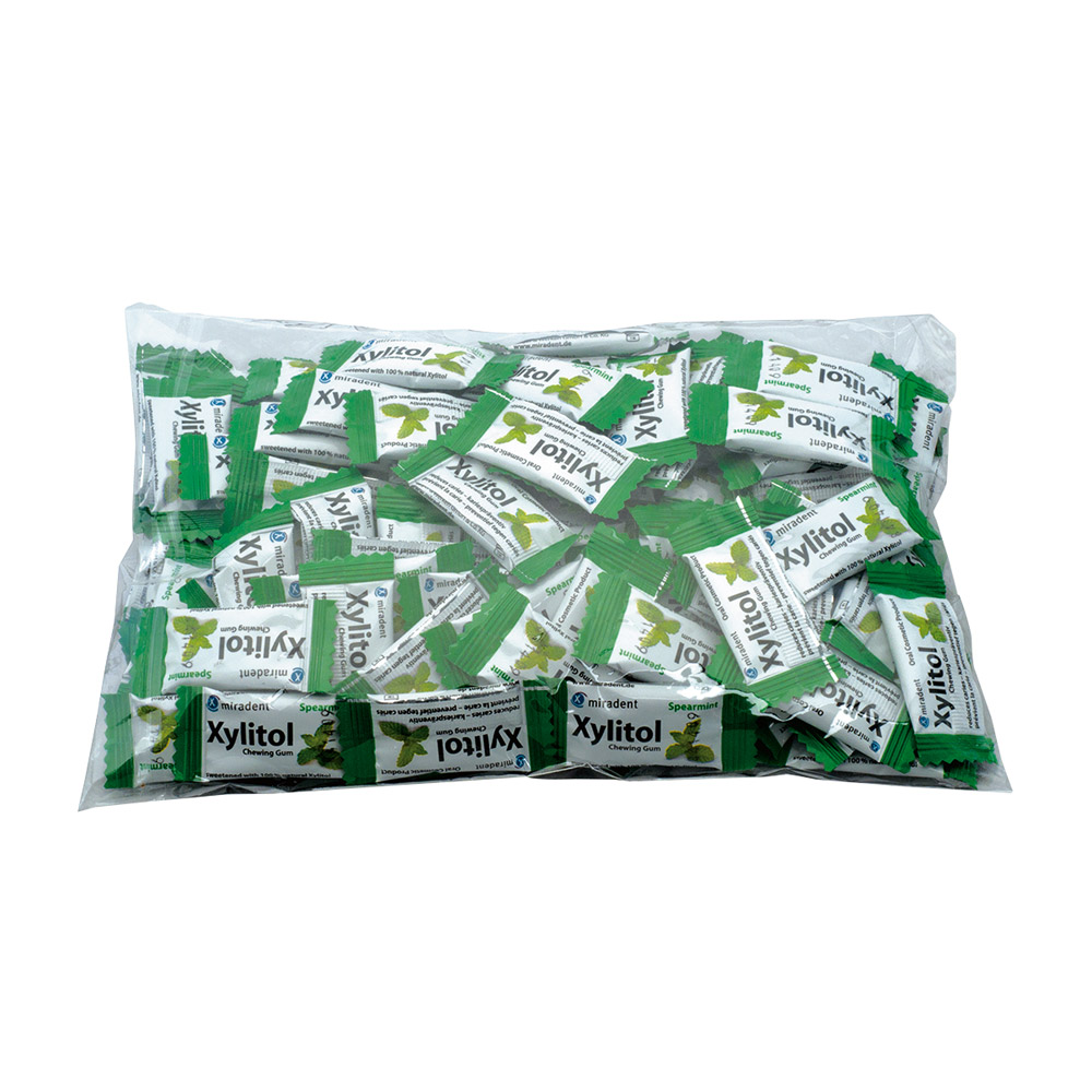 miradent Xylitol Gum Spearmint, 100 x 2 stykker