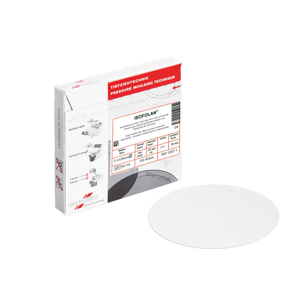 Isofolan-folie 125 x 0,10 mm, 100 stk.