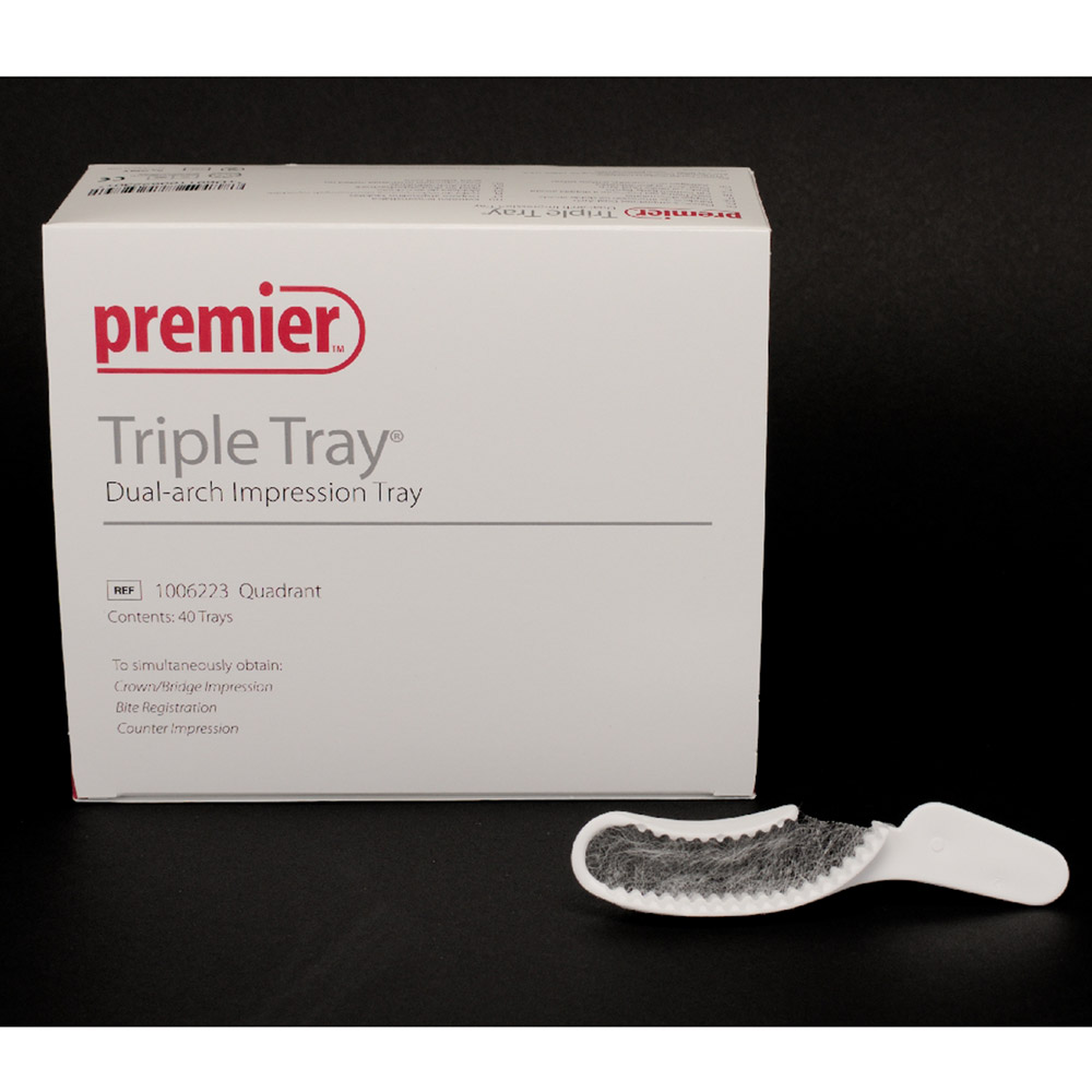Triple Tray Aftryksske Kvadrant, 40 stk.