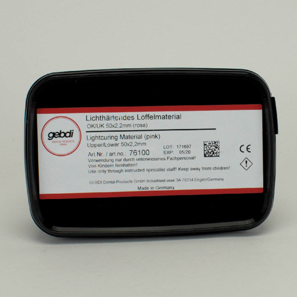 Ske materiale LC lyserød OK/UK, pakke