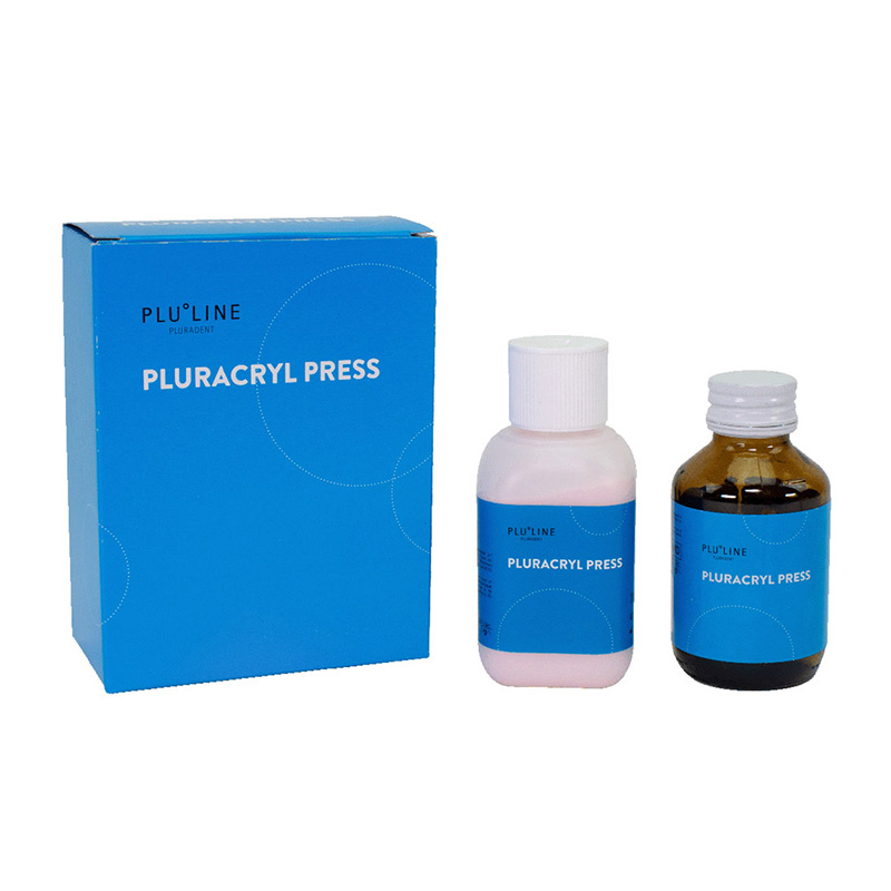 PLURACRYL PRESS rosa transparent, startpakke
