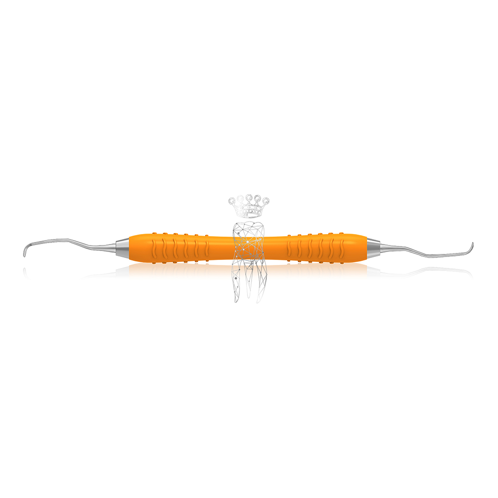 Kurette Gracey Mini Five 972 11-12 Liquid Steel håndtag silikone orange, stk.