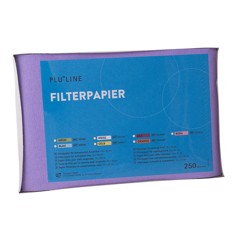 PLULINE FILTERPAPIR 18x28 cm lilla, 250 stk