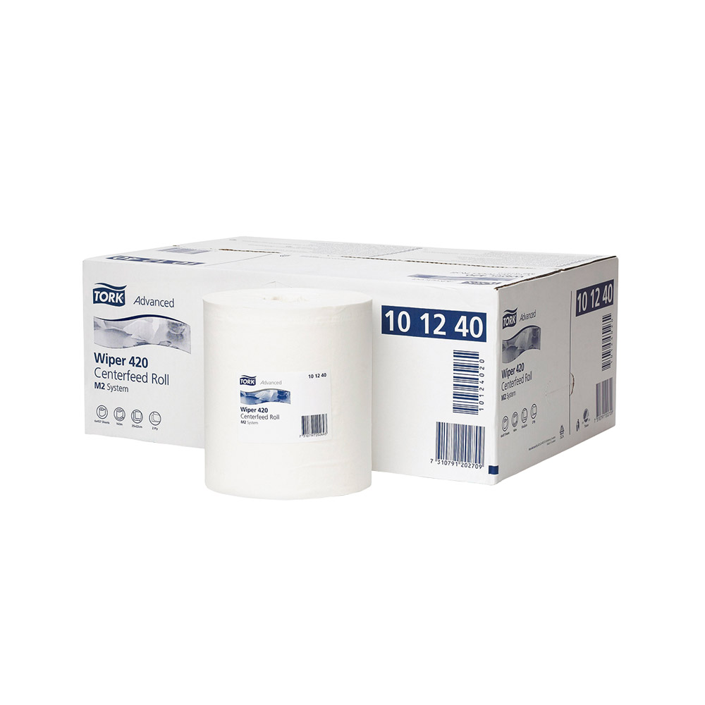 Tork Advanced Viskestykke M2 35 x 21 hvid, 6 ruller