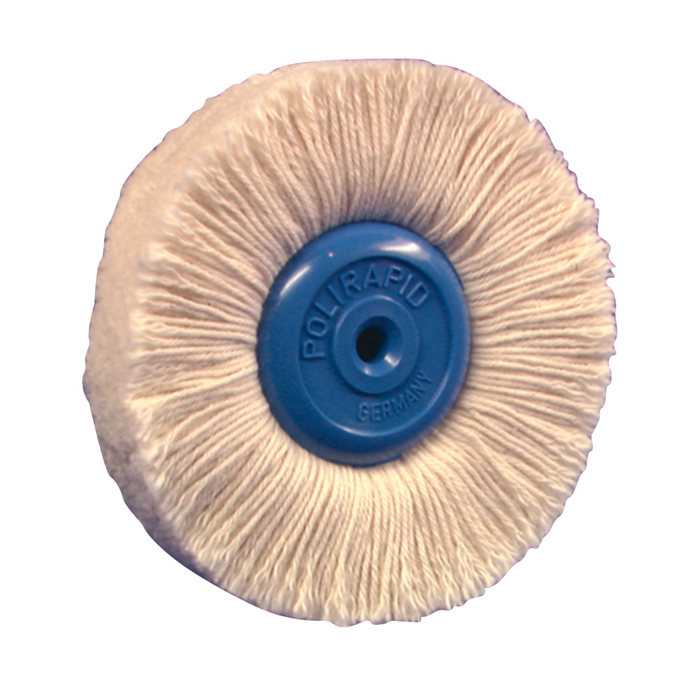 Rundbørste med plastikkerne, bred bomuld 20/90 mm, stk.
