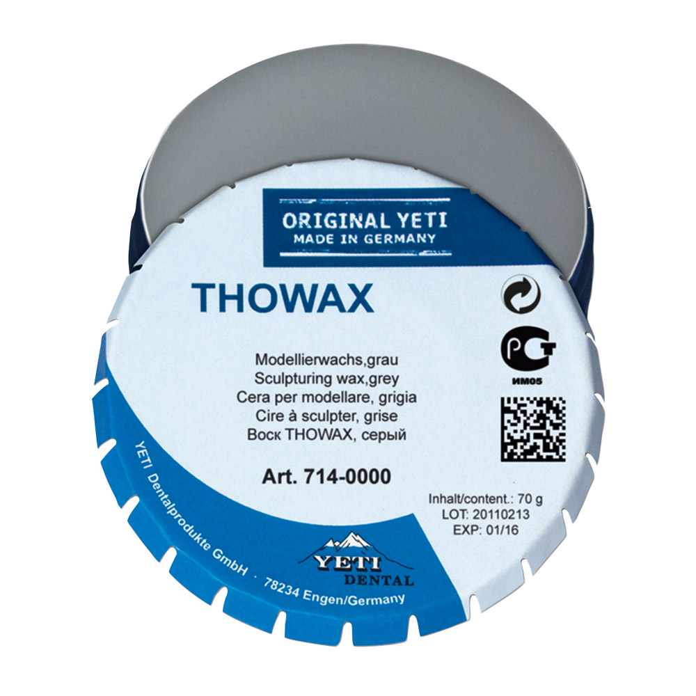 Thowax modelleringsvoks grå, 70 g