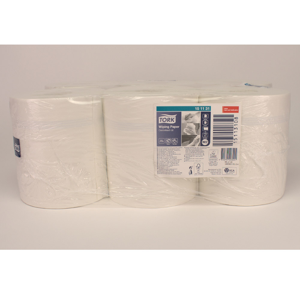 Tork Advanced Viskestykke M2 22 x 19 hvid, 6 ruller