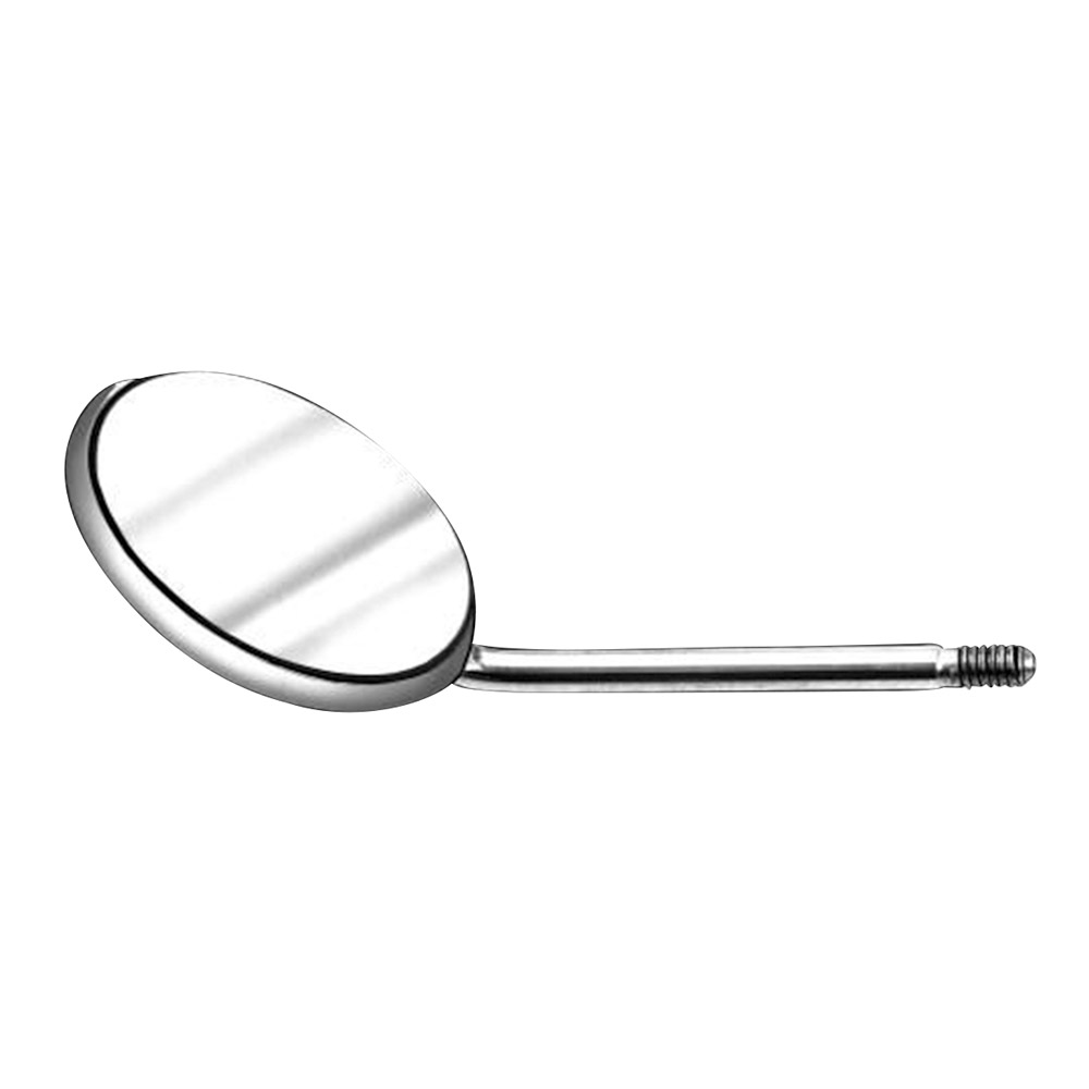 Mundspejl Rhodium fladt 24 mm 478/5, 12 stk.