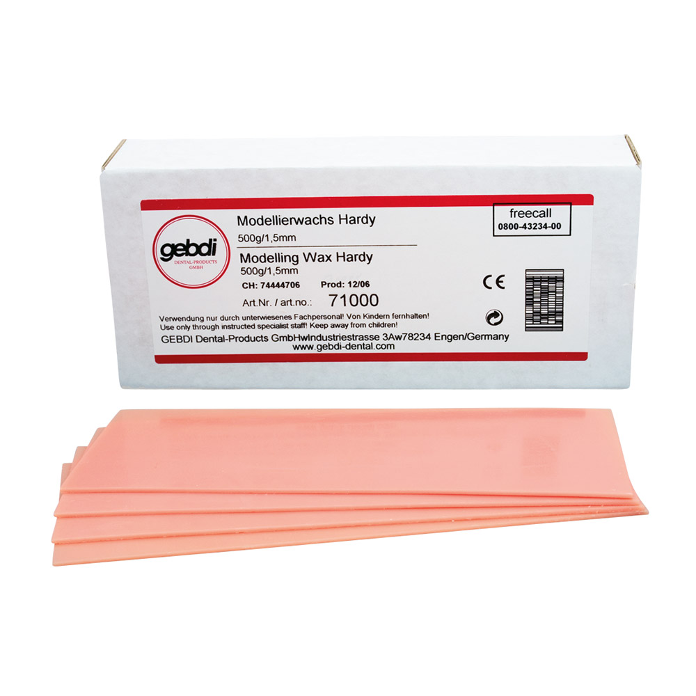 Modelleringsvoksplader Hardy 1,50 mm, 500 g