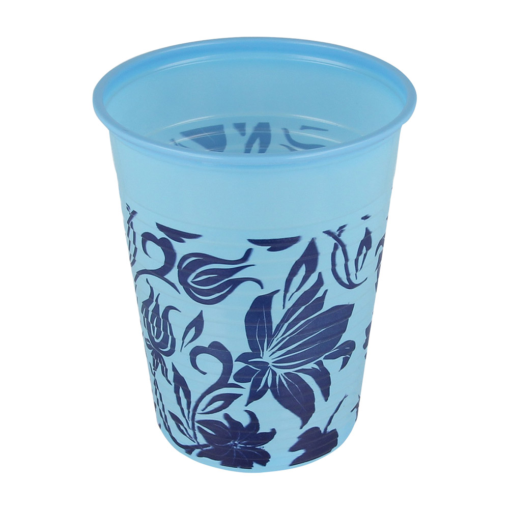 Monoart drikkebæger Flower 180 ml blå, 1000 stk.